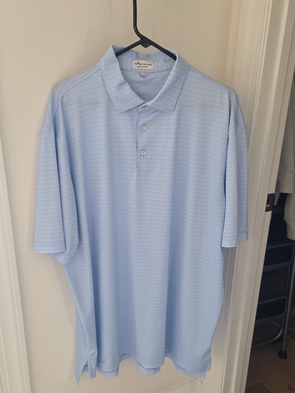 Peter Millar Light Blue Men's Polo Shirt